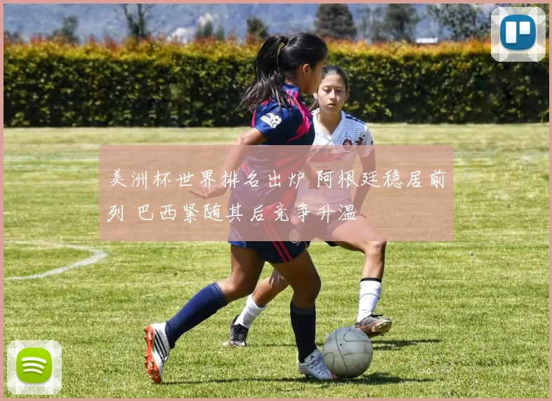 美洲杯世界排名出炉 阿根廷稳居前列 巴西紧随其后竞争升温