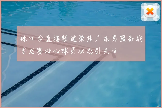珠江台直播频道聚焦广东男篮备战季后赛核心球员状态引关注